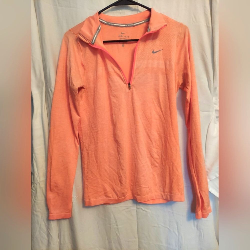 Coral Nike Dri-fit top
